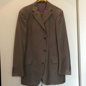 Tan Billy London Suit - 42R jacket, 33x32 Pants